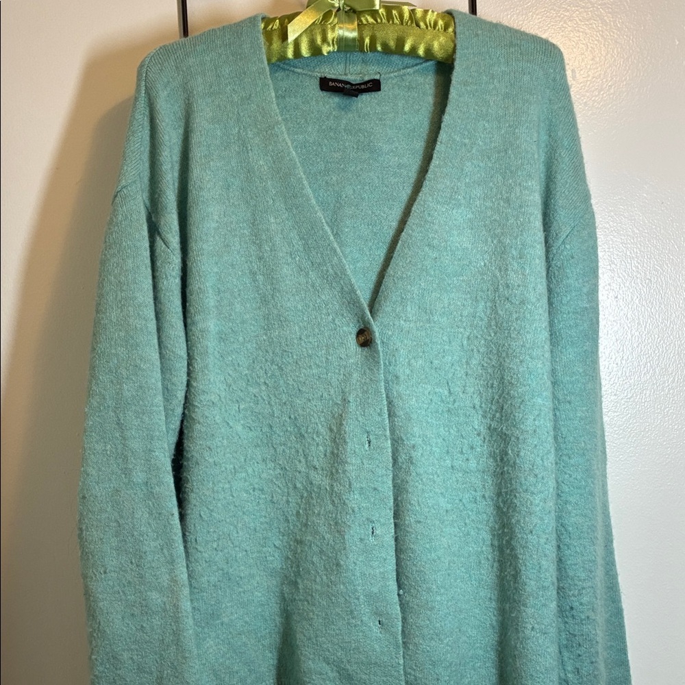Banana Republic Aqua Cardigan Sweater